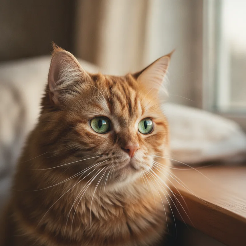 Oreilles dressées d’un chat attentif